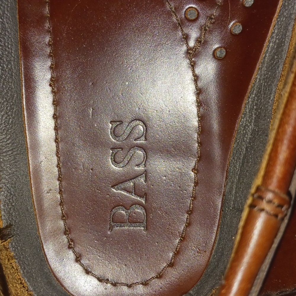 Bass size 13 Men's leather Harry Boat Shoes  excellent preowned condition - Picture 3 of 6